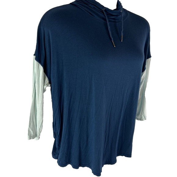 Gaiam Women Large Blue Yoga Pullover Hoodie Workout‎ Sweatshirt Athletic - Picture 1 of 11
